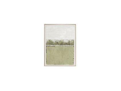 Nástenná dekorácia 60x3,5x80 cm MAREYA olivovozelená+krémová