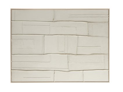 Nástenná dekorácia 90x3,5x120 cm ALZEDO krémová