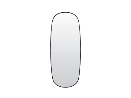Zrkadlo 40x1,5x100 cm LIBRA dymové sklo+matná čierna