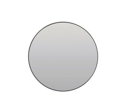 Zrkadlo Ø70 cm ESPEJO číre sklo+čierne