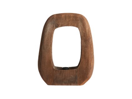 Stolová lampa 33x10x40 cm KELAFO drevená čokoládovohnedá