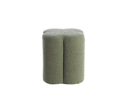 Puf 38x38x45 cm NALANI bouclé tmavozelená
