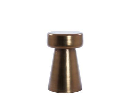Príručný stolík Ø29x47 cm DAKWA lesklý hnedý bronz