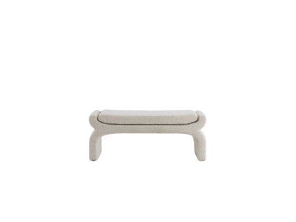 Puf 119x45x48 cm NAFYA buclé krém