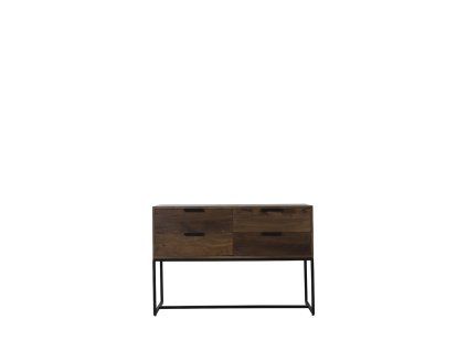 Konzola 120x40x80 cm MEAVE drevo matné tmavohnedé