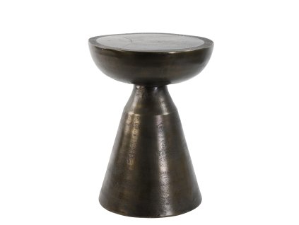 Príručný stolík Ø39,5x53 cm PASJA antický bronz