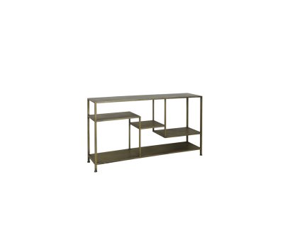 Konzola 141x37x81 cm YVANA starozlatá