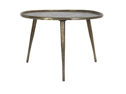 Príručný stolík Ø59x41 cm BABINA antický bronz