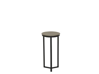 Stĺp Ø30x60,5 cm RETIRO matná čierna + surový antický bronz