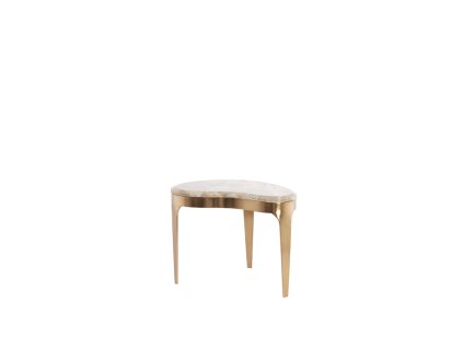 Konferenčný stolík 51x33x36 cm GIULIO mramor taupe+antický bronz