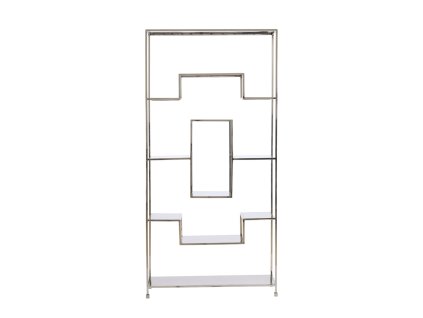 Otvorená skrinka 100x30x205 cm REZINA nikel