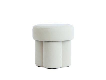 Taburet Ø42x43 cm CURTEA krémový