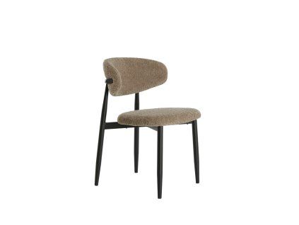 Jedálenská stolička 54x52x76 cm ENIOLA taupe+čierna