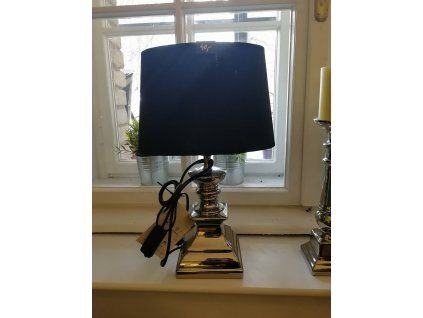 lampa strieborna glamour 38x20x20 cm 6732