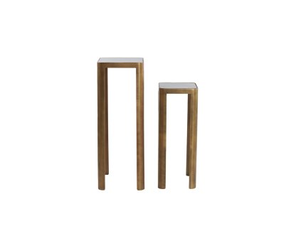 Stĺp S/2 30x30x80+35x35x100 cm OXE mravec bronz+dymové sklo