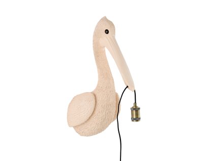 Nástenná lampa 33x28x63 cm PELICAN svetloružová