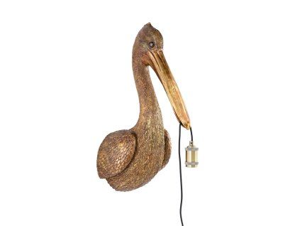 Nástenná lampa 33x28x63 cm PELICAN antický bronz