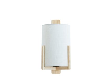 Nástenná lampa 22x18x36 cm LITTO prírodná+ľanová biela