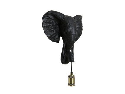 Nástenná lampa 35x13x36 cm ELEPHANT matná čierna