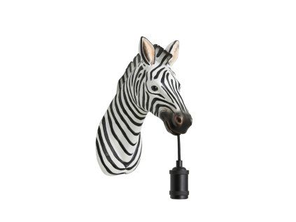 Nástenná lampa 34,5x16x24,5 cm ZEBRA čierno-biela