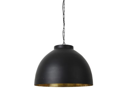 Závesná lampa Ø60x42 cm KYLIE čierno-zlatá