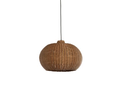 Závesná lampa Ø45x32 cm MELZOR ratan tmavohnedá