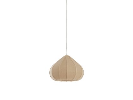 Závesná lampa Ø40x28,5 cm ZUBEDA ľanová prírodná