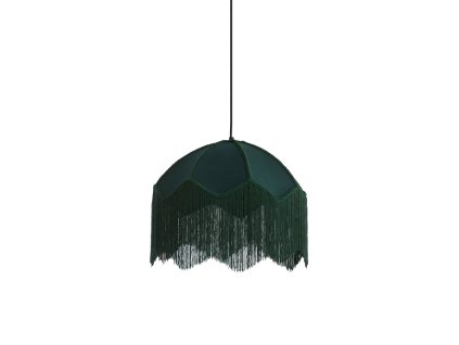 Závesná lampa Ø40x33 cm MALACIA zamatovo zelená