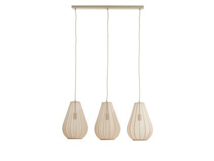 Závesná lampa 3L 80x8x40 cm ITELA piesková