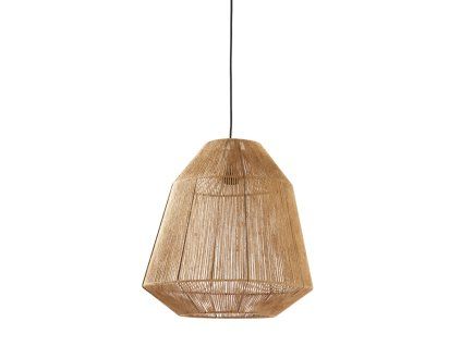 Závesná lampa Ø50x50 cm MALVA juta prírodná