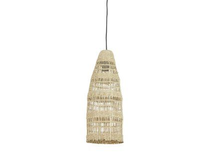 Závesná lampa Ø20x52 cm LATIKA morská tráva prírodná