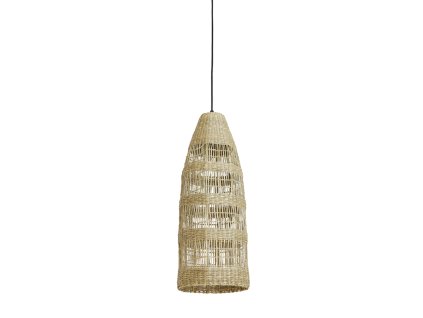Závesná lampa Ø20x42 cm LATIKA morská tráva prírodná