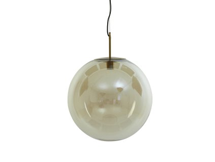 Závesná lampa Ø48 cm MEDINA antický bronz+sklo jantár
