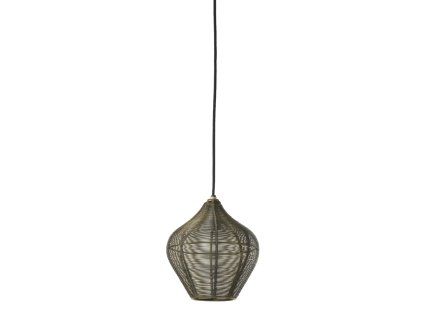 Závesná lampa Ø20x22 cm ALVARO antický bronz