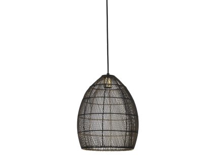 Závesná lampa Ø30x37 cm MEYA čierno-zlatá