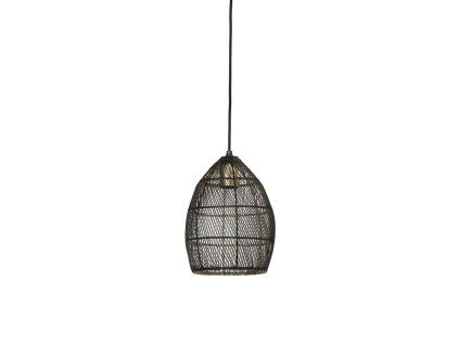 Závesná lampa Ø20x25 cm MEYA čierno-zlatá