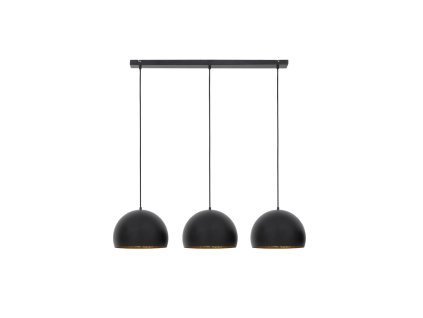 Závesná lampa 3L 120x33x25 cm JAICEY matná čierno-zlatá