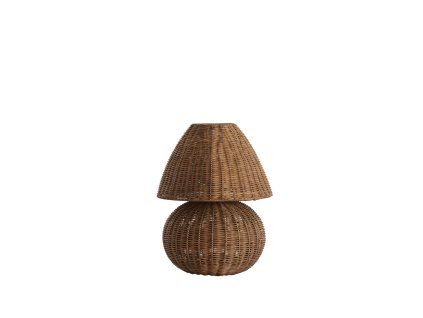 Stolová lampa Ø27,5x35 cm MAVON ratan tmavohnedá