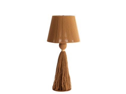 Stolová lampa Ø31x58 cm ESPINO okrová žltá+krémová
