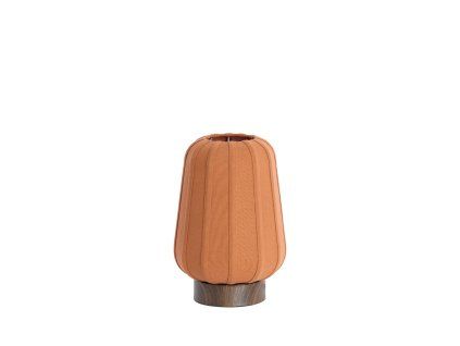 Stolná lampa Ø20x29 cm BIBIA drevotlač tmavohnedá+terra