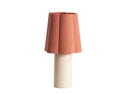Stolová lampa Ø25x50 cm MUSABY biela+ružová