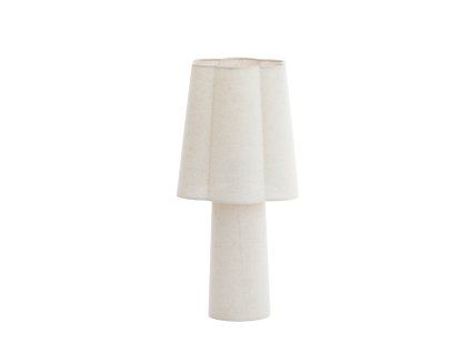 Stolová lampa Ø25x50 cm MUSABY ľanová biela