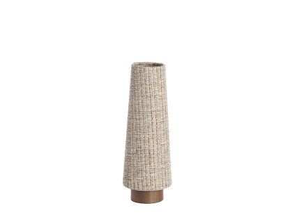 Stolová lampa Ø15x42 cm HOWIE drevená potlač tmavohnedá+svetlohnedá