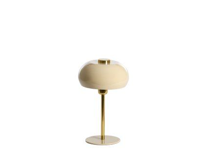 Stolová lampa Ø22x34 cm SURIN lesklá svetlosivá+zlatá