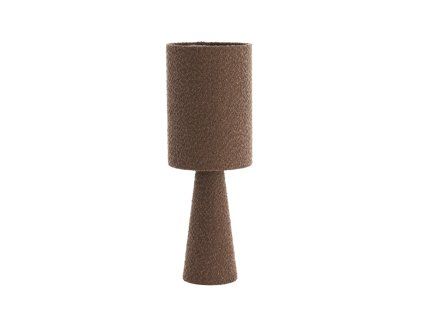 Stolná lampa Ø20x58 cm MICKY bouclé hnedá
