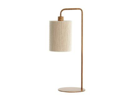 Stolová lampa 26x20x59,5 cm DONIO potlač dreva prírodná + lano krémová