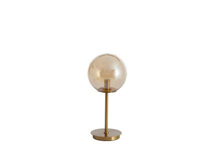 Stolová lampa Ø20x43 cm MEDINA sklo jantárová+zlatá