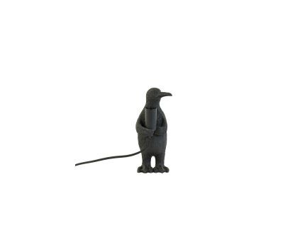 Stolová lampa E14 12x12x24 cm PENGUIN matná čierna
