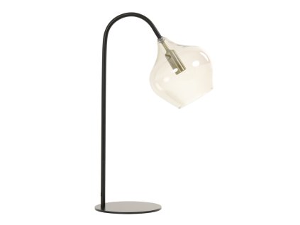 Stolová lampa E14 28x17x50,5 cm RAKEL matná čierna+dymová