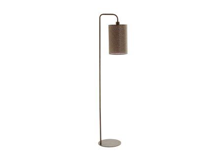 Stojaca lampa 33,5x28x155 cm DONIO drevená potlač d hnedá+d hnedá